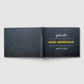 Chalkboard Gold Bar Mitzvah Gastenboek (Volledig)