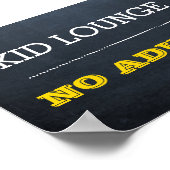 Chalkboard Gold Event Sign. Poster (Hoek)