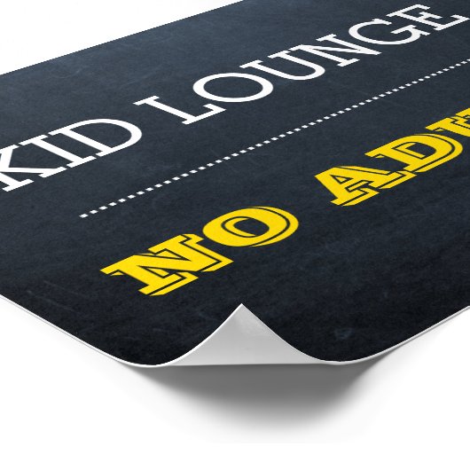 Chalkboard Gold Event Sign. Poster (Hoek)