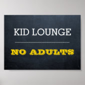 Chalkboard Gold Event Sign. Poster (Voorkant)
