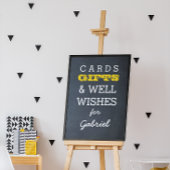 Chalkboard Gold Gift Table Sign. Poster