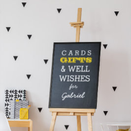 Chalkboard Gold Gift Table Sign. Poster