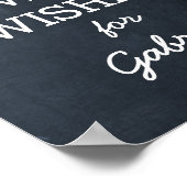 Chalkboard Gold Gift Table Sign. Poster (Hoek)