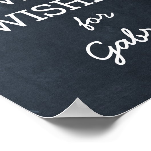 Chalkboard Gold Gift Table Sign. Poster (Hoek)