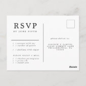 Chalkboard Gold Silver Stars Constellation RSVP Briefkaart (Achterkant)