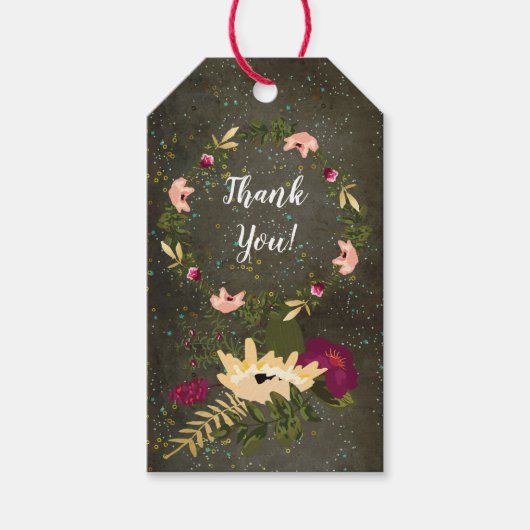 Chalkboard Gold Silver Stars Constellation Sky Cadeaulabel (Voorkant)