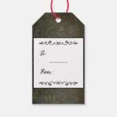 Chalkboard Gold Silver Stars Constellation Sky Cadeaulabel (Achterkant)