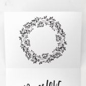 Chalkboard Gold Silver Stars Constellation Sky Drieluik Wenskaart (Binnenzijde eerst)