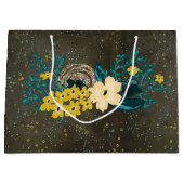 Chalkboard Gold Silver Stars Constellation Sky Groot Cadeauzakje (Voorkant)