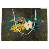Chalkboard Gold Silver Stars Constellation Sky Groot Cadeauzakje (Achterkant)
