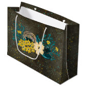 Chalkboard Gold Silver Stars Constellation Sky Groot Cadeauzakje (Voorkant Gekanteld)