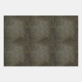 Chalkboard Gold Silver Stars Constellation Sky Inpakpapier Vel (Voorkant 3)