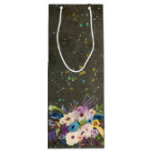 Chalkboard Gold Silver Stars Constellation Sky Wijn Cadeautas (Achterkant)