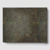 Chalkboard Gold Silver Stars Constellation Wedding Gastenboek (Achterkant)