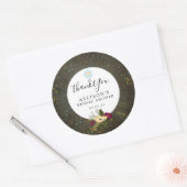 Chalkboard Gold Silver Stars DIY Vrijgezellenfeest Ronde Sticker (Envelop)