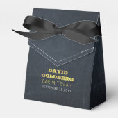 Chalkboard Golden Bar Mitzvah Favor Box Bedankdoosjes (Voorkant Zijde)