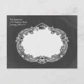 Chalkboard Graduation Party Briefkaart (Achterkant)