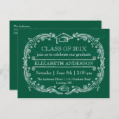 Chalkboard Graduation Party Briefkaart (Voorkant / Achterkant)