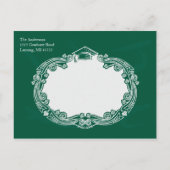 Chalkboard Graduation Party Briefkaart (Achterkant)