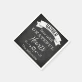  Chalkboard, Grateful Hearts Napkins Servet (Hoek)