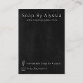 Chalkboard Gratis Sample Zeep Display Kaart Visitekaartje (Achterkant)