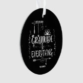 Chalkboard Gratitude is Alles notitie voor zichzel Ornament (voorkant)