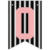 Chalkboard grats Black White Pink Wedding Vlaggetjes (Tweede vlag)