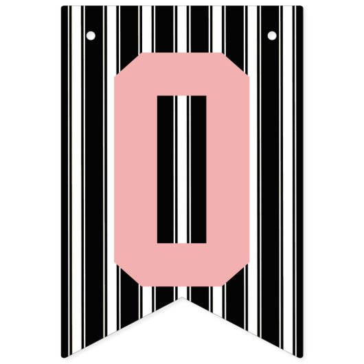 Chalkboard grats Black White Pink Wedding Vlaggetjes (Tweede vlag)