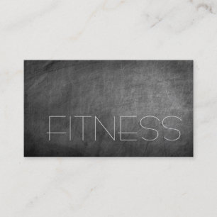Chalkboard Gray Fitness Visitekaartje