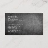 Chalkboard Gray Fitness Visitekaartje (Achterkant)