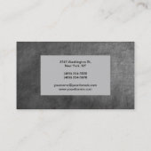 Chalkboard Gray Pattern Trendy Visitekaartje (Achterkant)