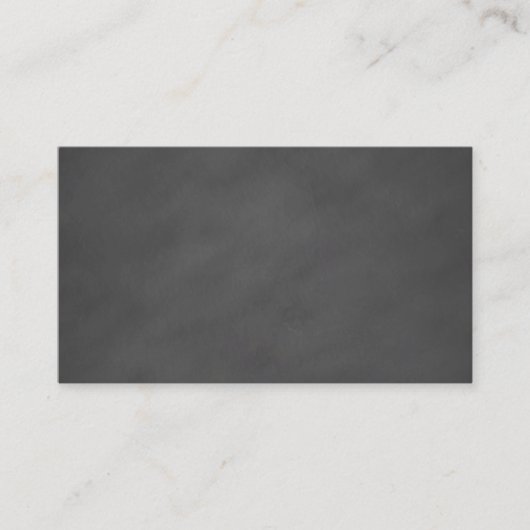 Chalkboard Grey Background Grey Chalk Board Black Visitekaartje (Voorkant)