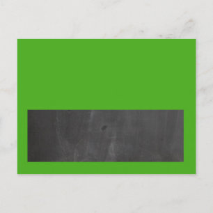 Chalkboard Groene Bruiloft Schrijfbare Plaats Kaar Briefkaart