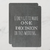 Chalkboard | GROOMSMAN | BEST MAN Funny Voorstel Kaart (Voorkant / Achterkant)