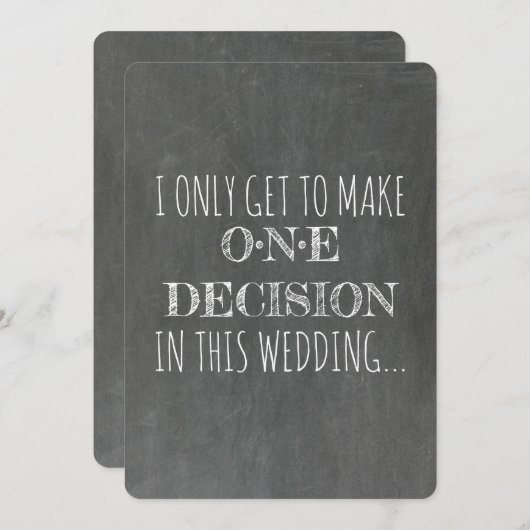 Chalkboard | GROOMSMAN | BEST MAN Funny Voorstel Kaart (Voorkant / Achterkant)