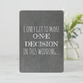 Chalkboard | GROOMSMAN | BEST MAN Funny Voorstel Kaart (Staand voorkant)