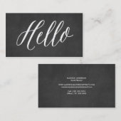 Chalkboard Hallo | Visitekaartjes (Voorkant / Achterkant)