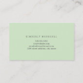 Chalkboard Hallo Visitekaartjes/Mint Visitekaartje (Achterkant)