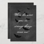 Chalkboard Halloween Feestuitnodiging Kaart (Voorkant / Achterkant)