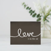 Chalkboard Handwrited Love Briefkaart (Staand voorkant)