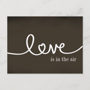 Chalkboard Handwrited Love Briefkaart