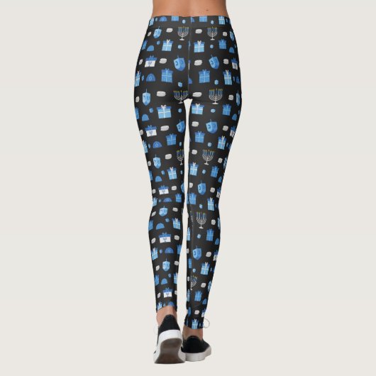 Chalkboard Hanukkah Goodies Leggings (Achterkant)