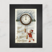 Chalkboard  Happy New Year Groetjes Feestdagenkaart (Voorkant)