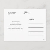 Chalkboard Happy New Year Holiday Photo Postcard Feestdagenkaart (Achterkant)