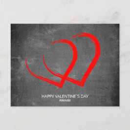 Chalkboard Hararts Modern Valentijn Day Feestdagenkaart