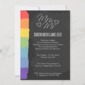 Chalkboard hartdeeg met Pride Detail Weddenschap Kaart (Voorkant)