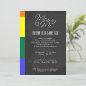 Chalkboard hartdeeg met Pride Detail Weddenschap Kaart (Staand voorkant)