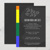 Chalkboard hartdeeg met Pride Detail Weddenschap Kaart (Voorkant / Achterkant)