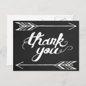 Chalkboard Hartelijk dank Briefkaart (Voorkant / Achterkant)