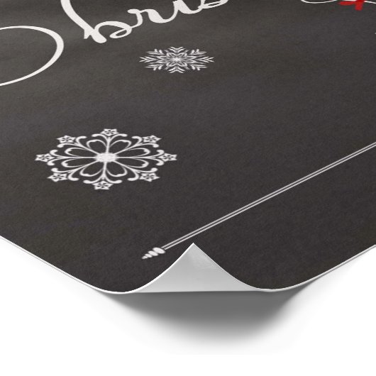 Chalkboard-have Yourself a Merry & Bright Christma Poster (Hoek)